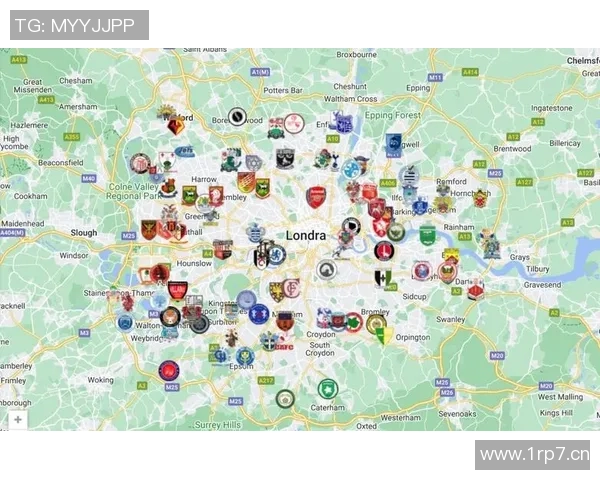 英超各球队所在区地理分布情况